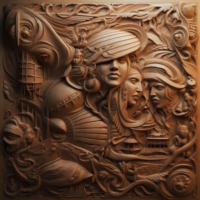 نموذج ثلاثي الأبعاد لآلة CNC 3D Art 